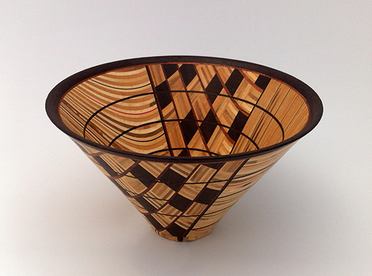 Laminated wood bowl - Bob Carls